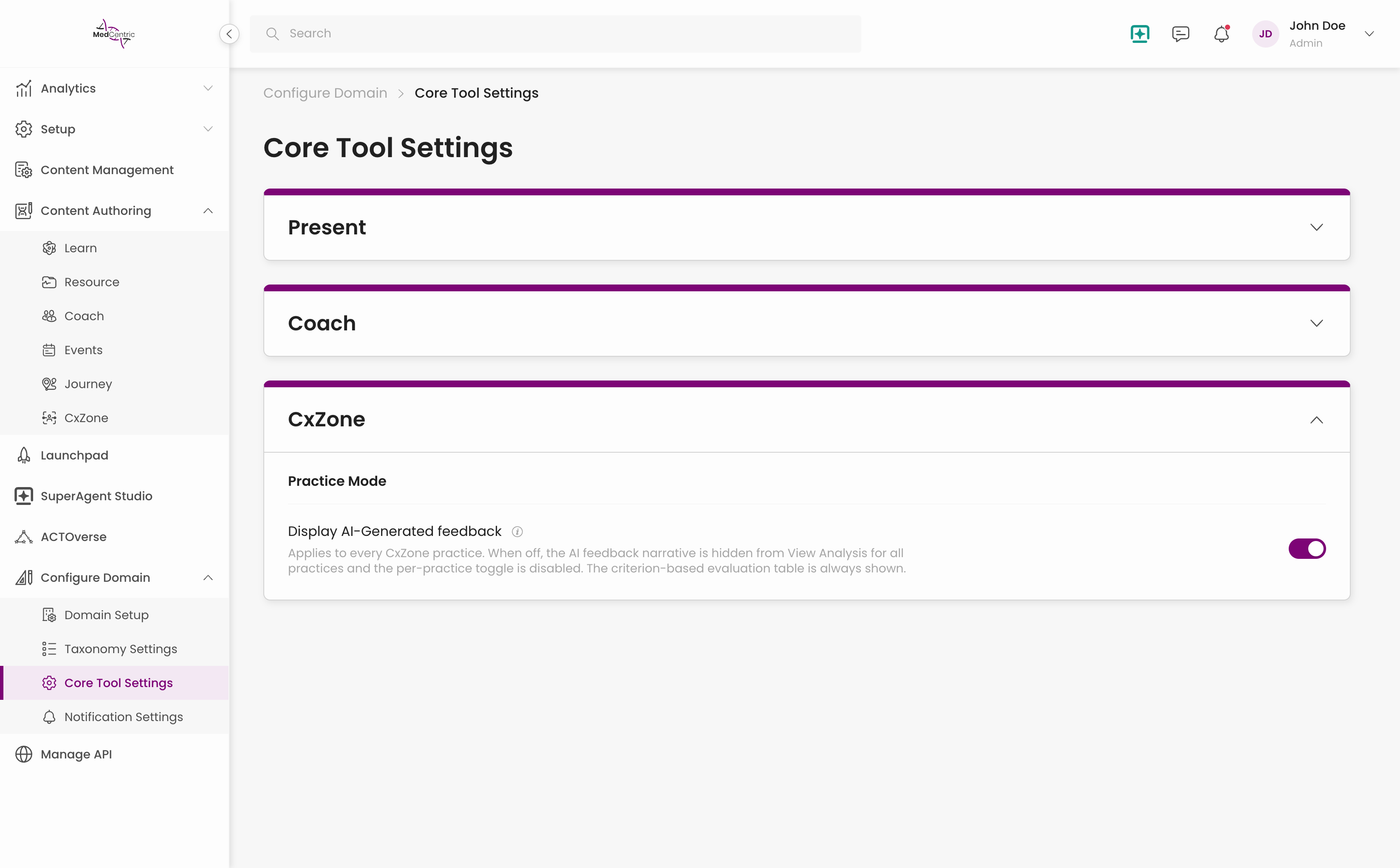 <b>One switch, stated consequences.</b> The description says exactly what turning it off does and what it does not touch. A governance control whose blast radius you have to discover by experiment is not a governance control.